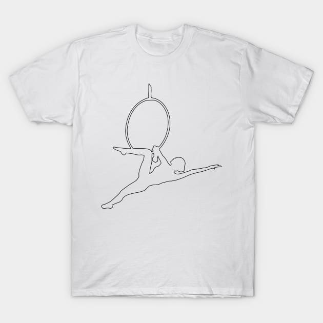 Aerial hoop T-Shirt by RosaliArt